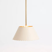 Foldray Leather Pendant - Scallop Warm Light for Bedroom & Hallway